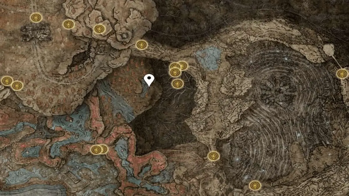 Elden Ring Shadow of the Erdtree Lightning Perfume Bottle map location