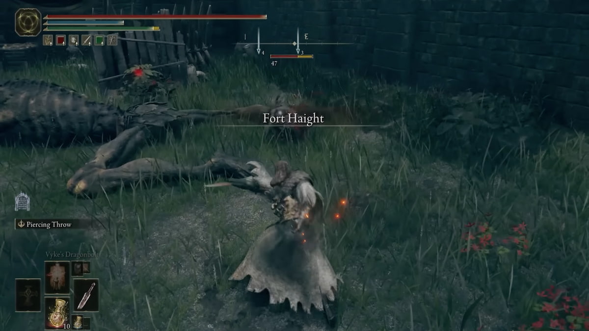 The Smithscript Dagger in action being thrown at an enemy in Elden Ring Shadow of the Erdtree