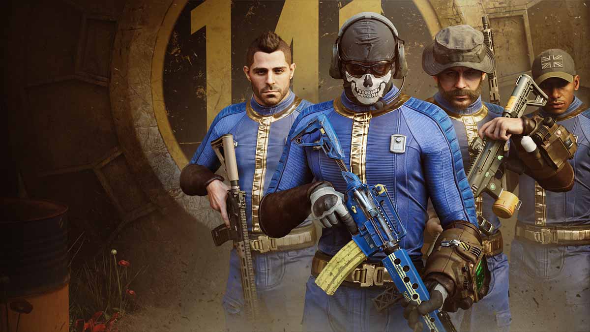 Call of Duty Fallout crossover skins featuring Ghost, Soap, and Price