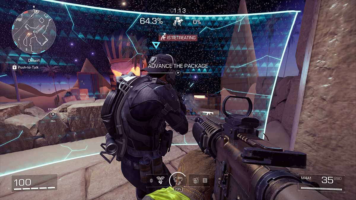 XDefiant player getting blocked by a teammate due to friendly collision