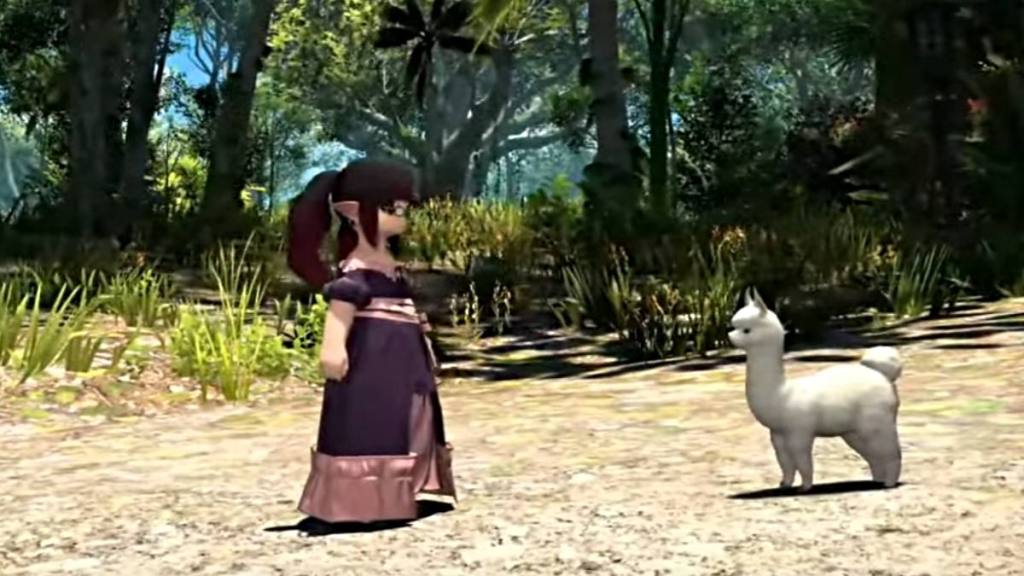 Alpaca minion in Final Fantasy XIV