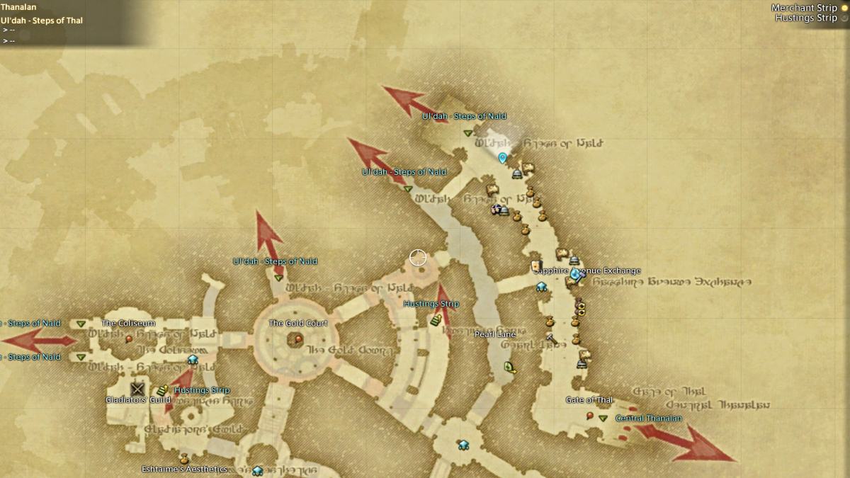 Location of free Fantasia quest in Final Fantasy XIV