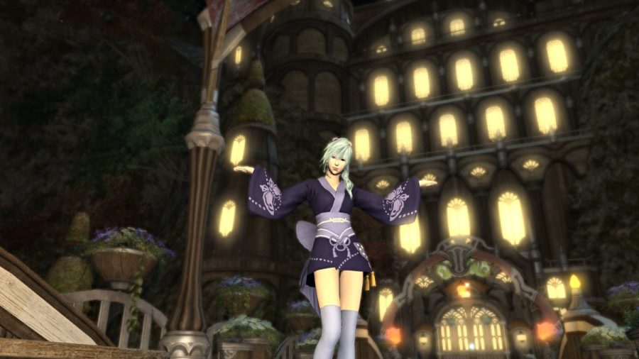 Lavender Beds housing district in Final Fantasy XIV