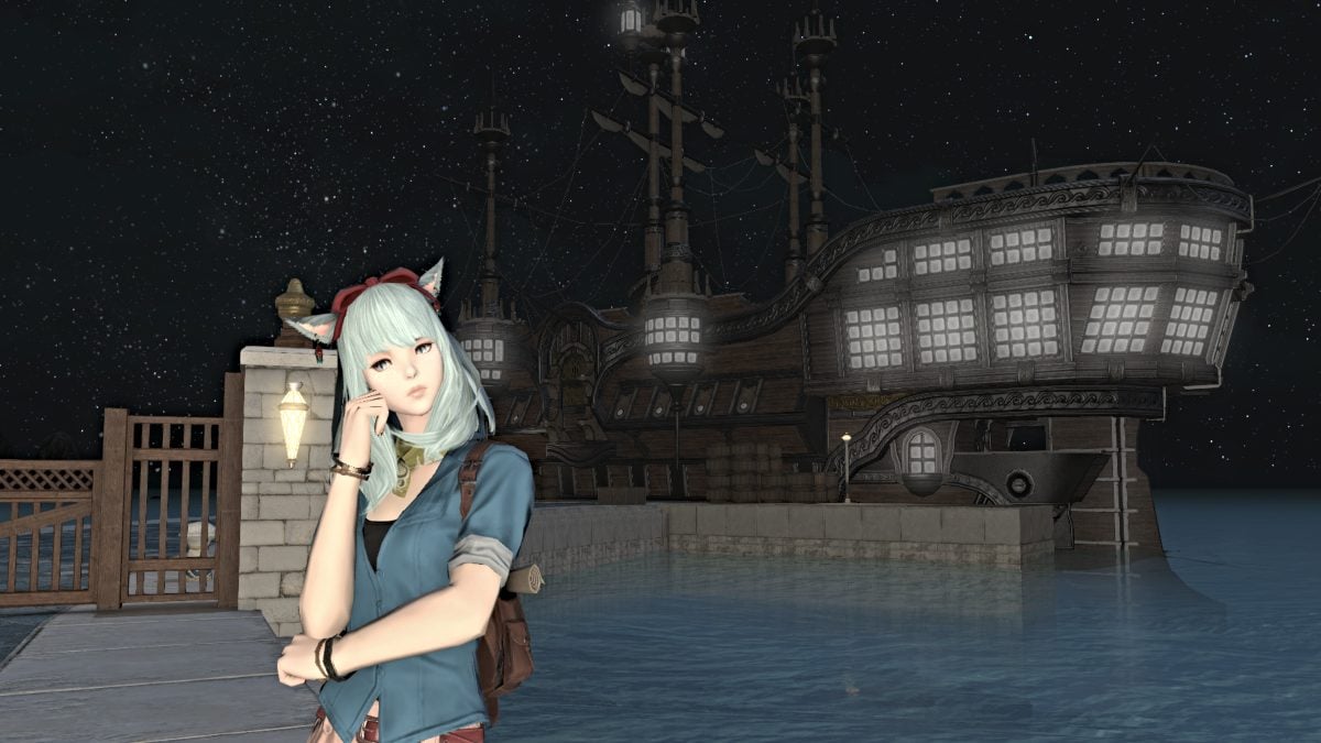 Old Sharlayan docks in Final Fantasy XIV