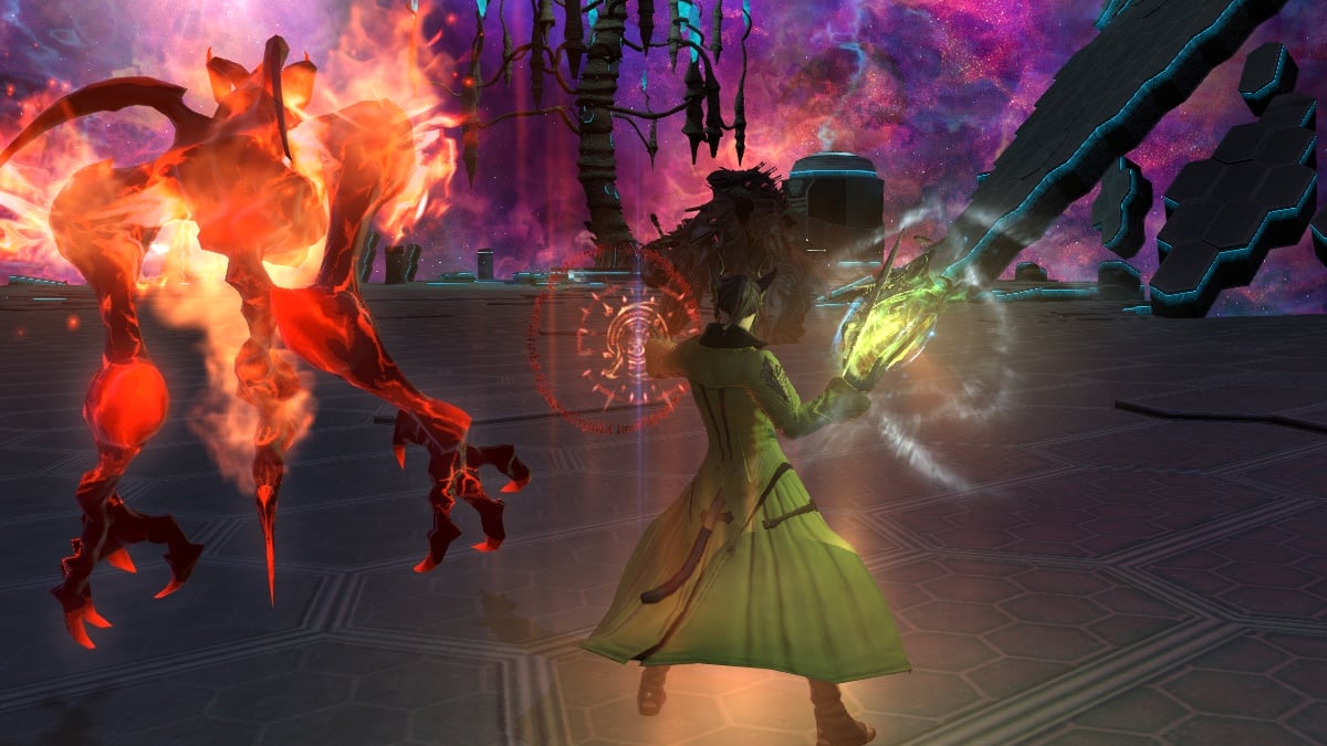 In Final Fantasy XIV, a Summoner fights alongside Ifrit-egi