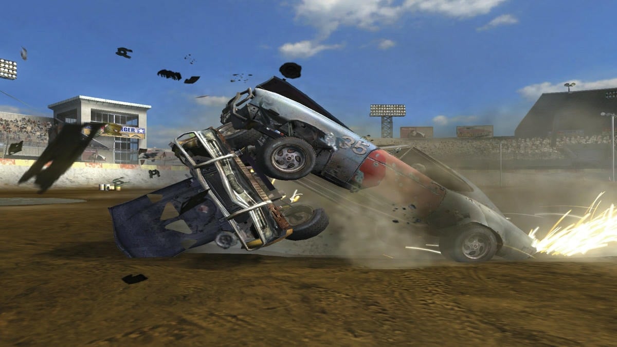 Flatout 2 cars crashed into each other