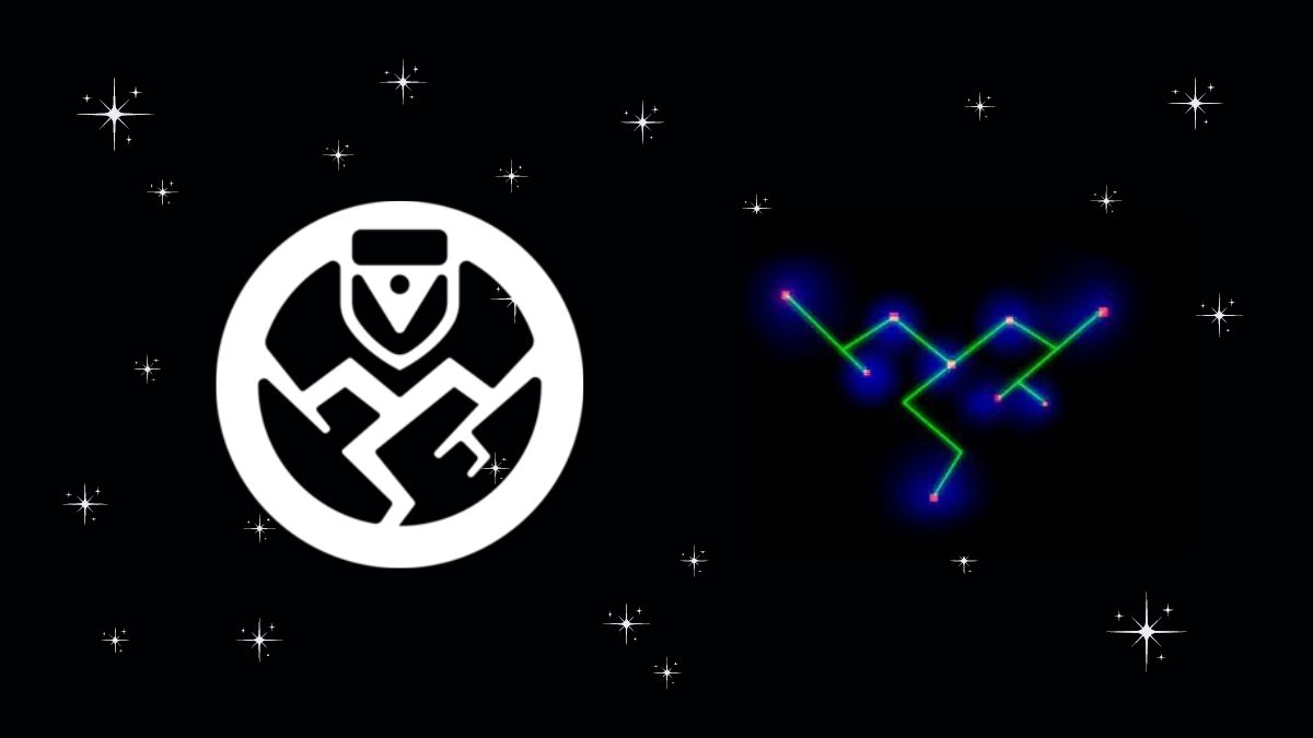 Ghost emoji constellation in Fortnite