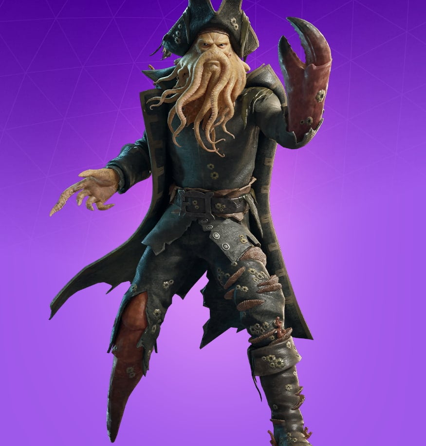 Captain of the Flying Dutchman from the Pirates of the Caribbean x Fortnite crossover