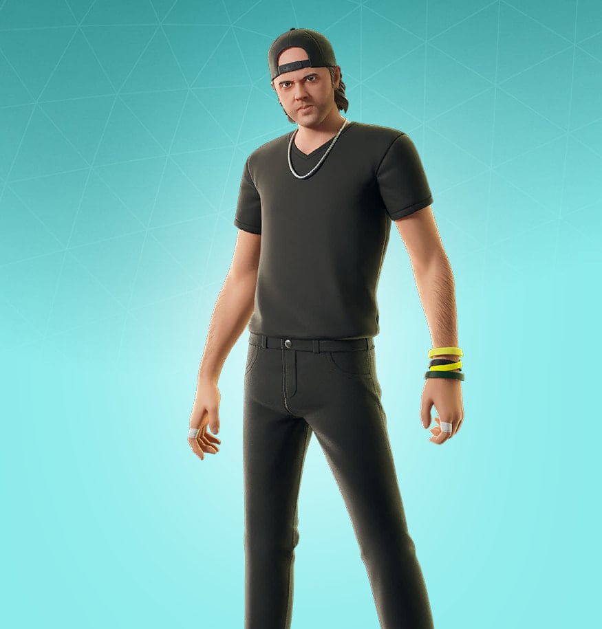 Drummer of Metallica skin in Fortnite