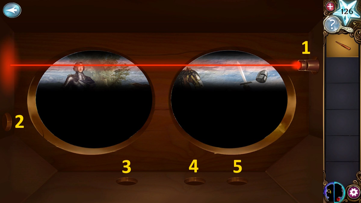 Using the viewing glasses in Chapter 7 of Haunted Hunt