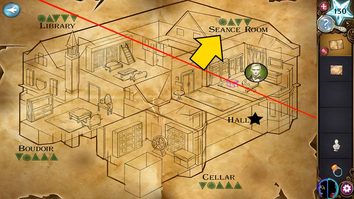 Checking out the map in Chapter 8 of Haunted Hunt