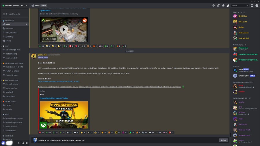 Hypercharge Unboxed Discord and Social Media links Pro Game Guides