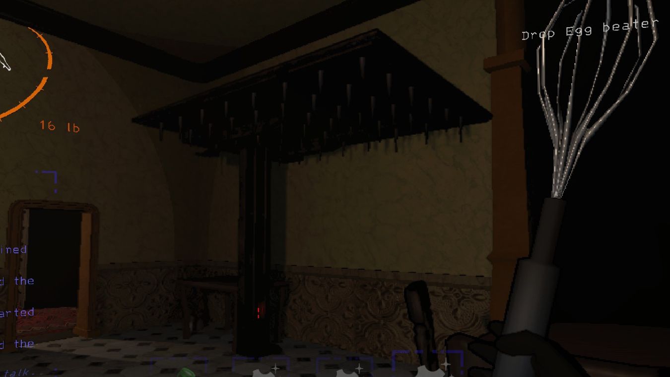 Spikes on the ceiling in a facility in Lethal Company