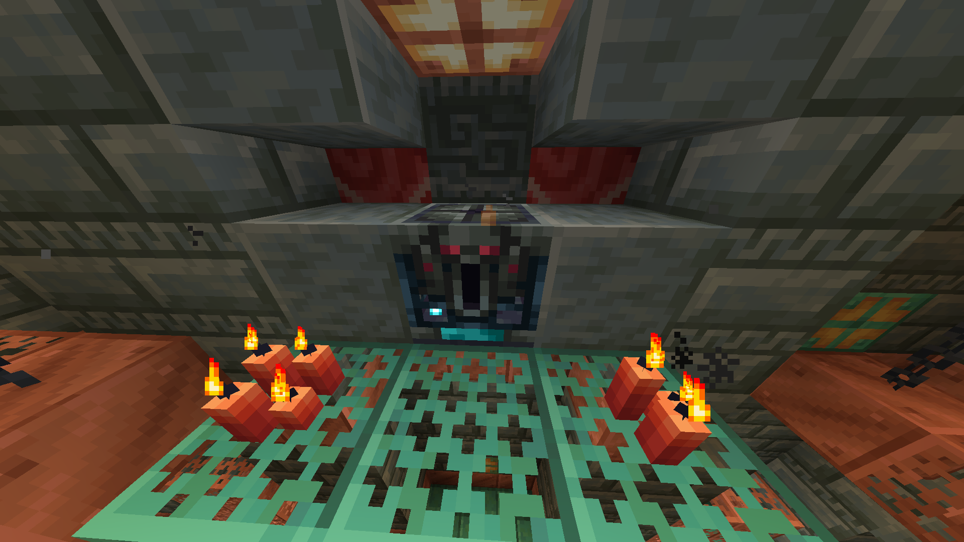 An Ominous Vault in Minecraft.