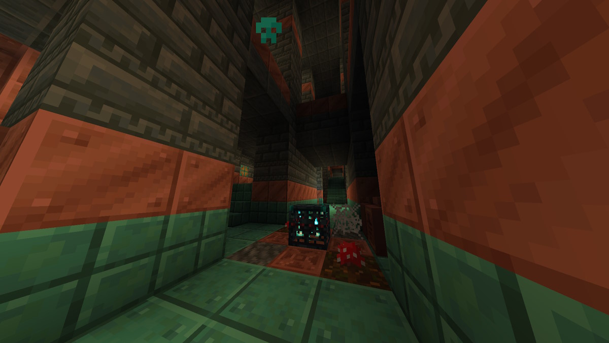 A Tricky Trial Chamber in Minecraft.