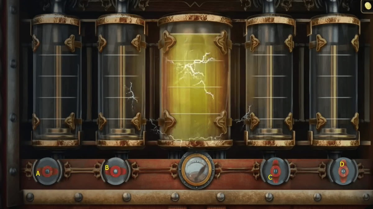 Cleric building valve puzzle in Mystery Detective Adventure