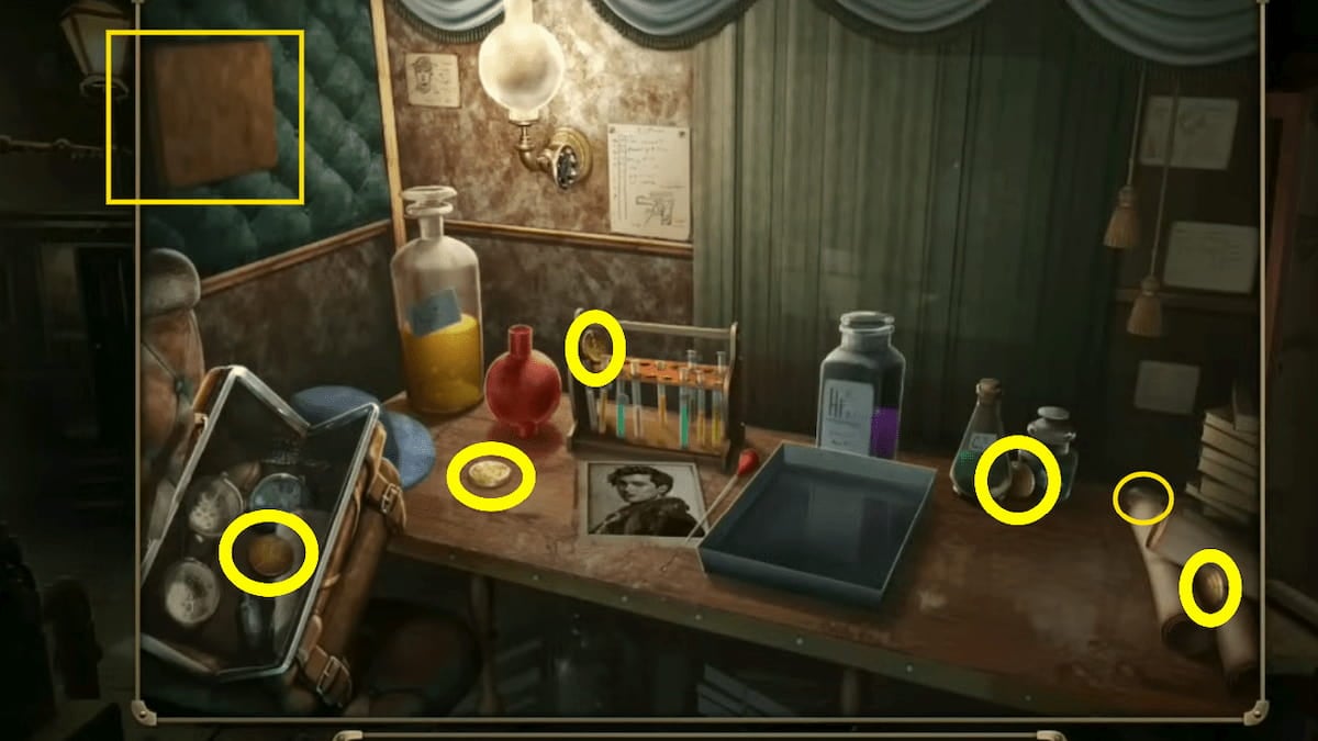 Where to find coins in the carriage in Mystery Detective Adventure