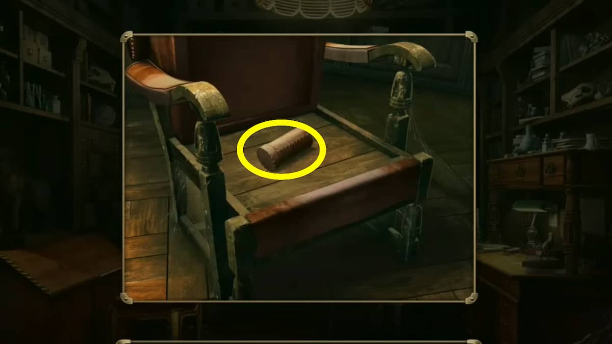 Secret room chair cushion stash in Mystery Detective Adventure