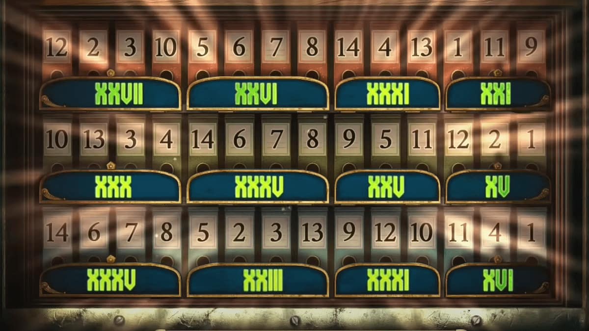 Order Roman numeral puzzle in the library in Mystery Detective Adventure