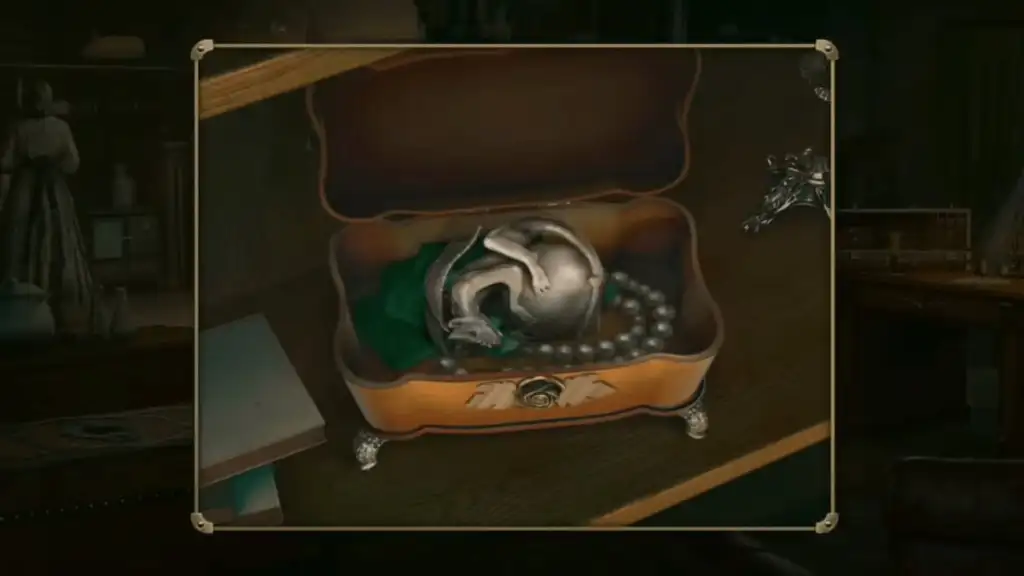 Statuette in iron flower box in Mystery Detective Adventure