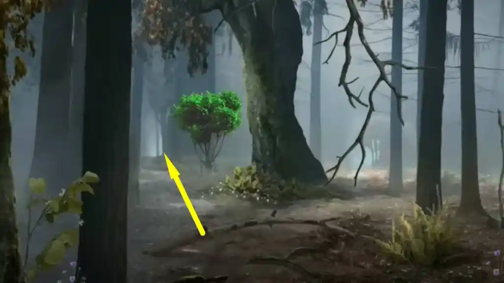 Following green tree path in Mystery Detective Adventure