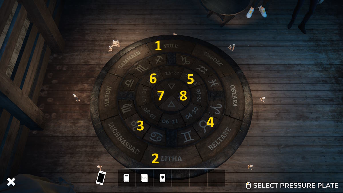 Pressing the correct floor tiles in Nancy Drew: Midnight in Salem