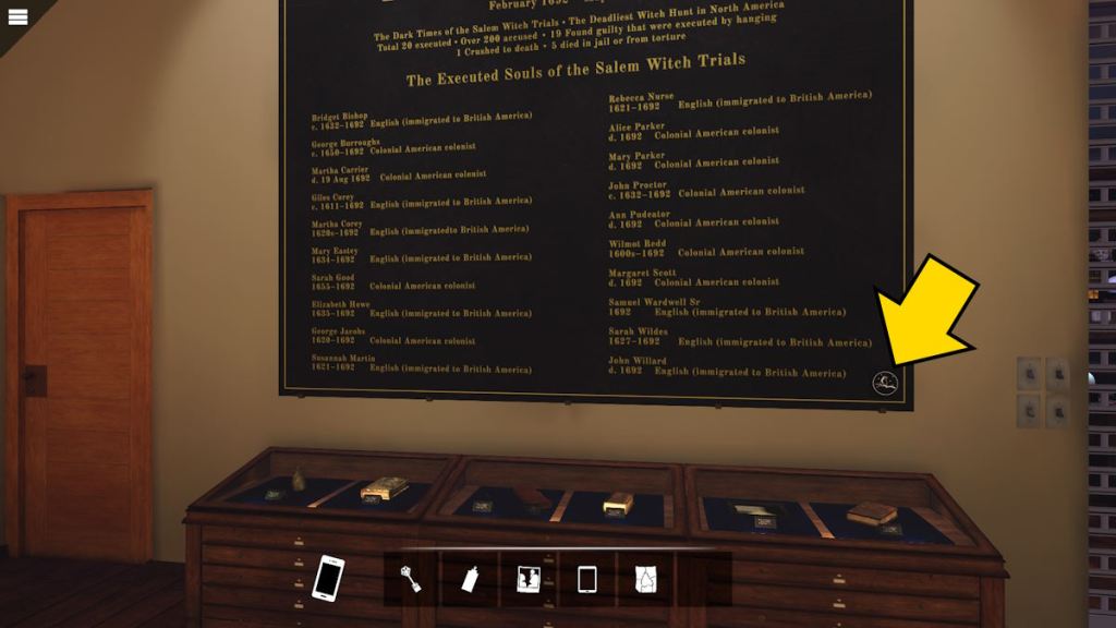 the memorial app location in Nancy Drew: Midnight in Salem
