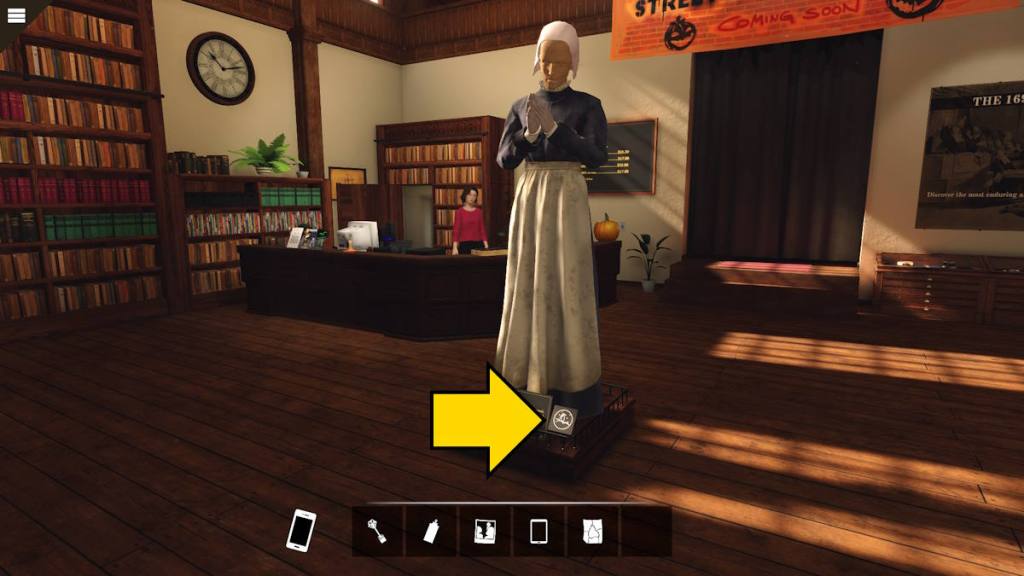 The puritan app location in Nancy Drew: Midnight in Salem