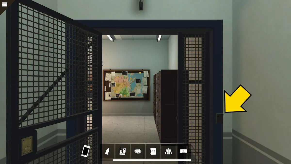 Using the keypad in the courthouse in Nancy Drew: Midnight in Salem
