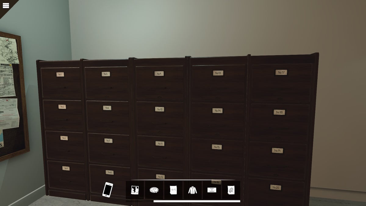 The evidence lockers in the courthouse in Nancy Drew: Midnight in Salem
