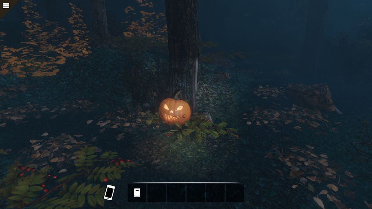 The jack-o-lantern in the cemetery in Nancy Drew: Midnight in Salem