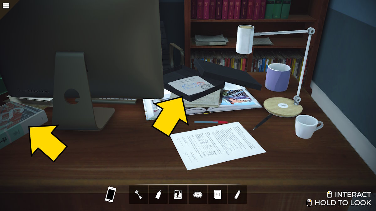 Searching Alicia's office in Nancy Drew: Midnight in Salem