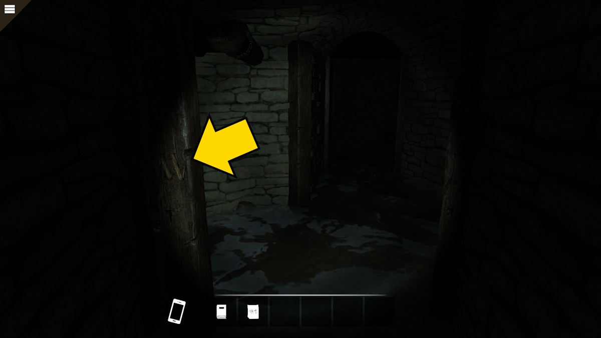 Spotting the carved clues in the tunnels in Nancy Drew: Midnight in Salem