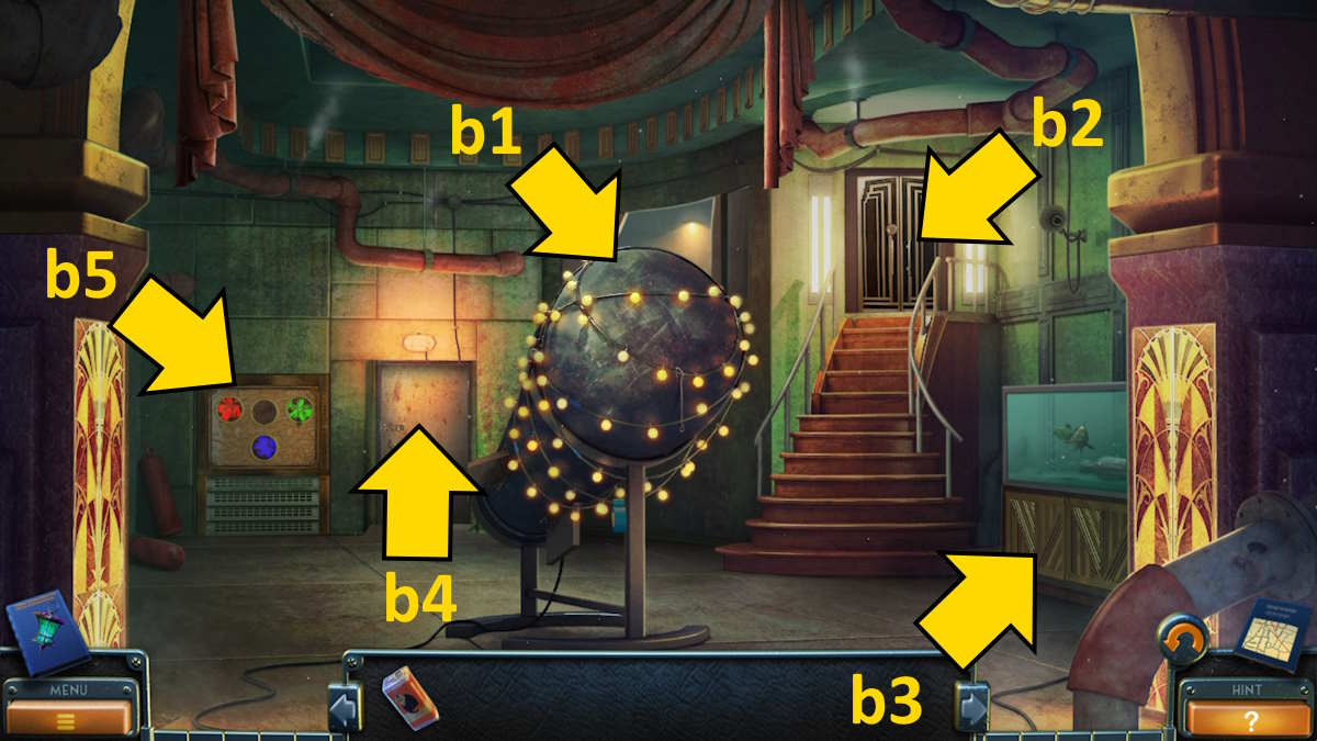 Exploring the main hall in the New York Mysteries 3: The Lantern of Souls Bonus Chapter