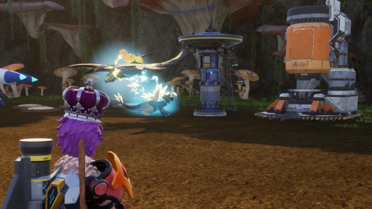 Crude Oil farm at base in Palworld