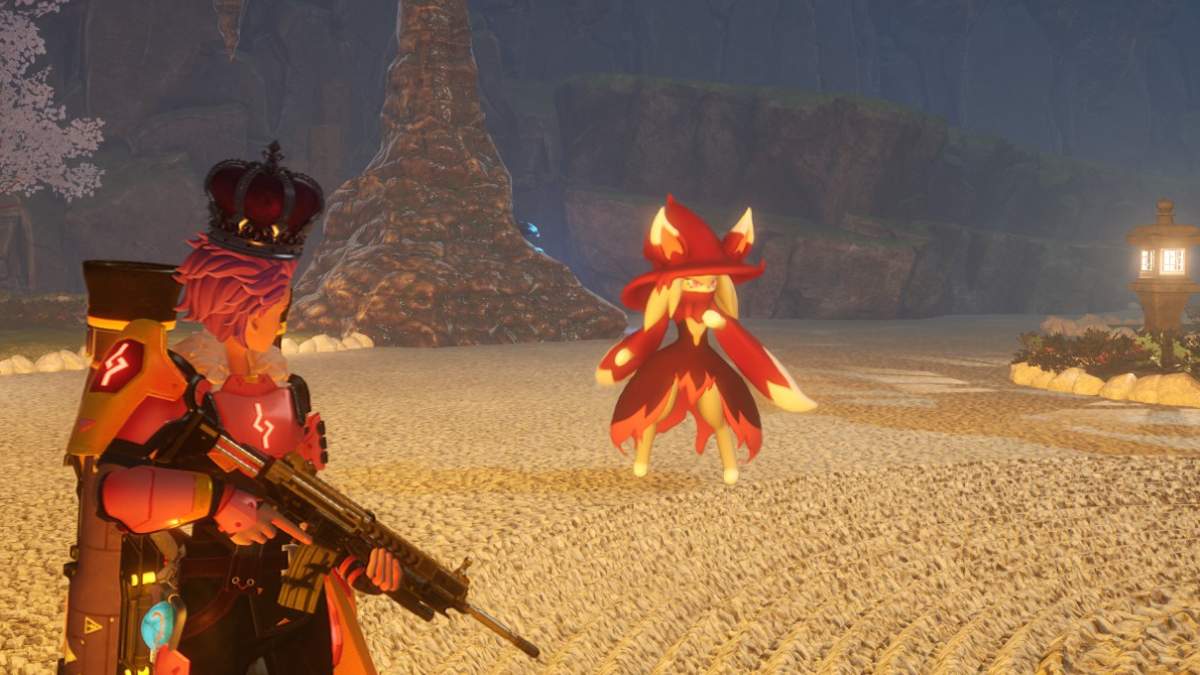 Katress Ignis pal in cave in Palworld