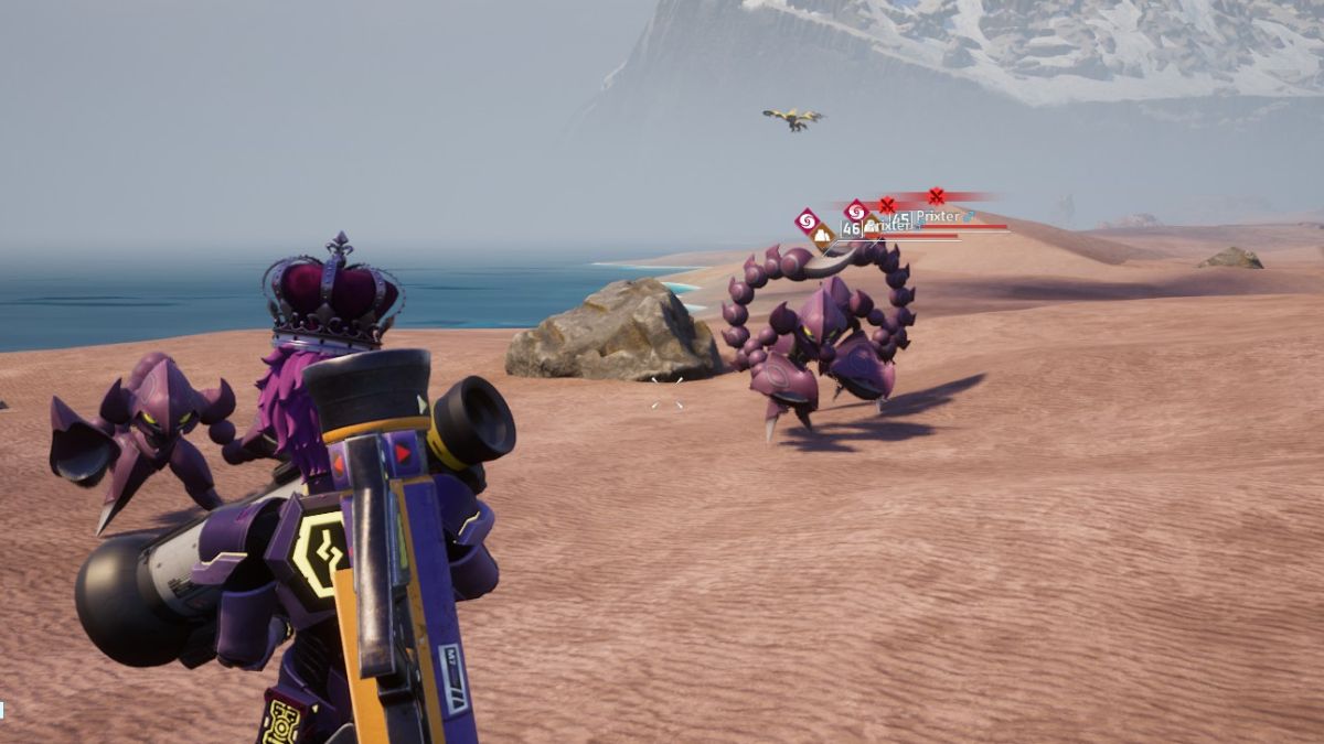 Palworld Prixted attacking in the wild