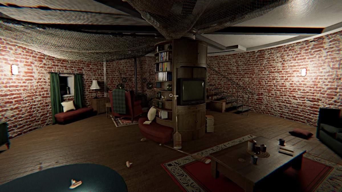 Living Room area at Point Hope in Phasmophobia