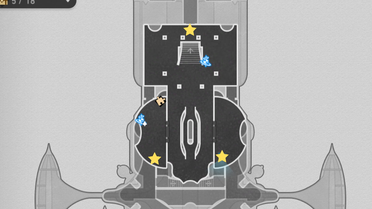 Honkai: Star Rail stars marking radiant feldspar chest sites