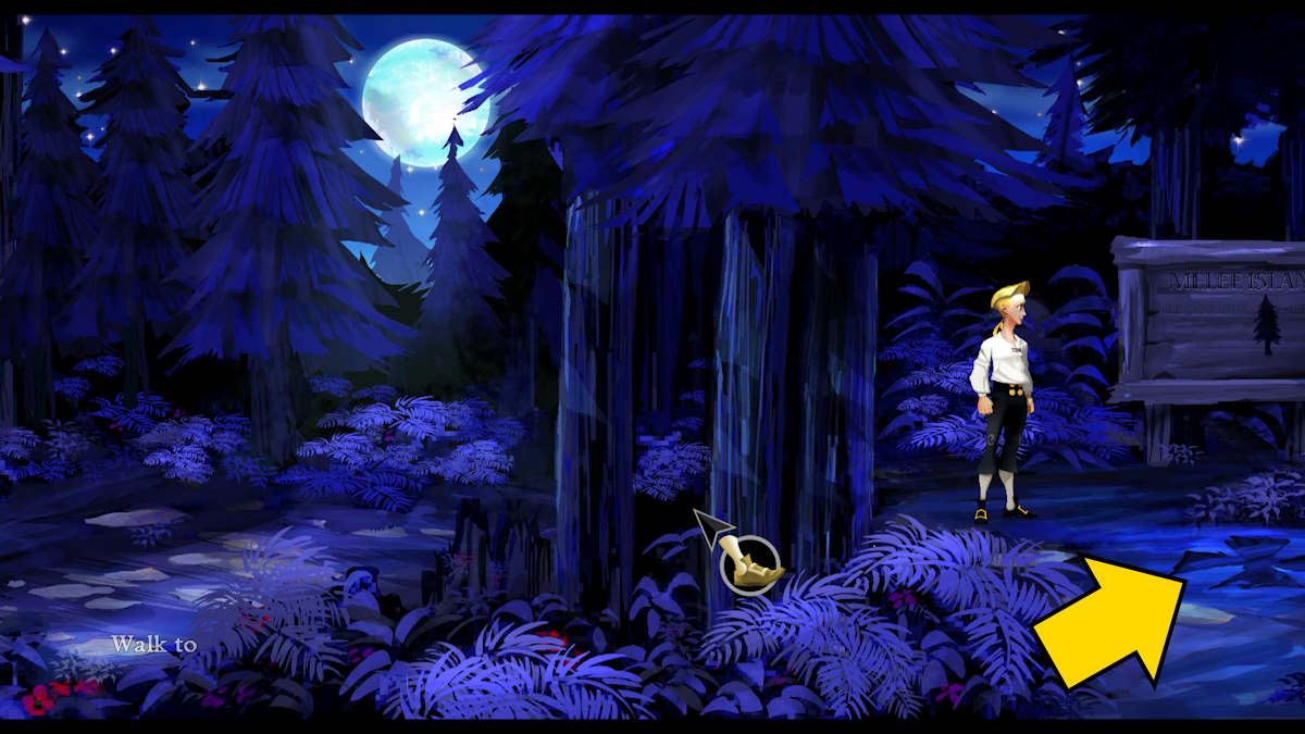 Digging for treasure in The Secret of Monkey Island: Special Edition