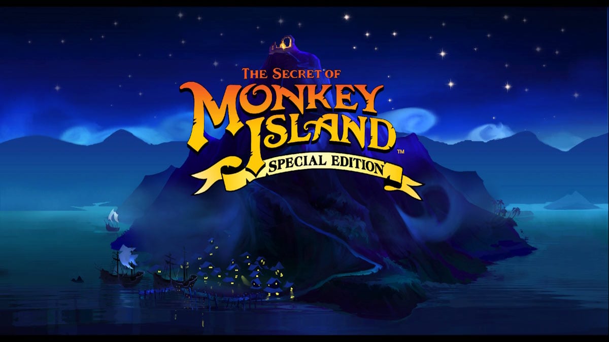 The loading screen for Secret of Monkey Island: Special Edition
