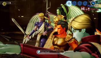 Characters getting ready to attack in Shin Megami Tensei V
