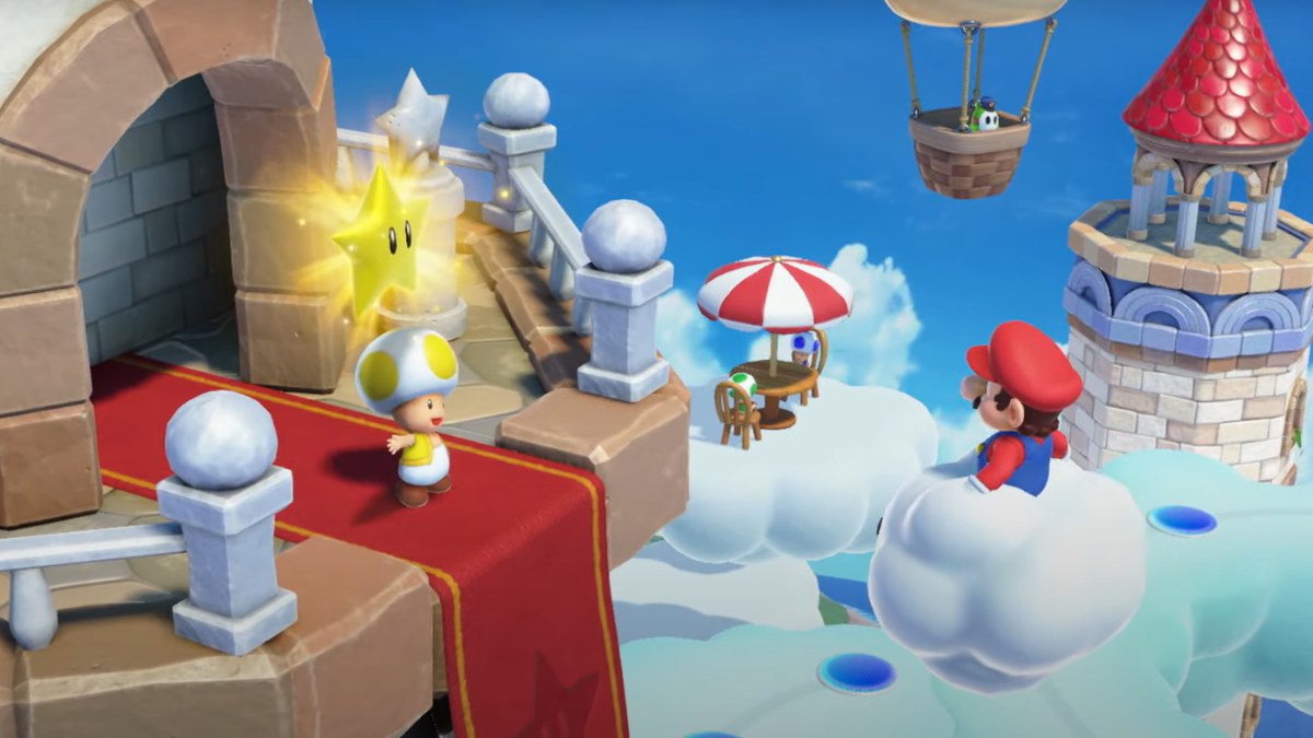 Mario getting a star i Super Mario Party Jamboree