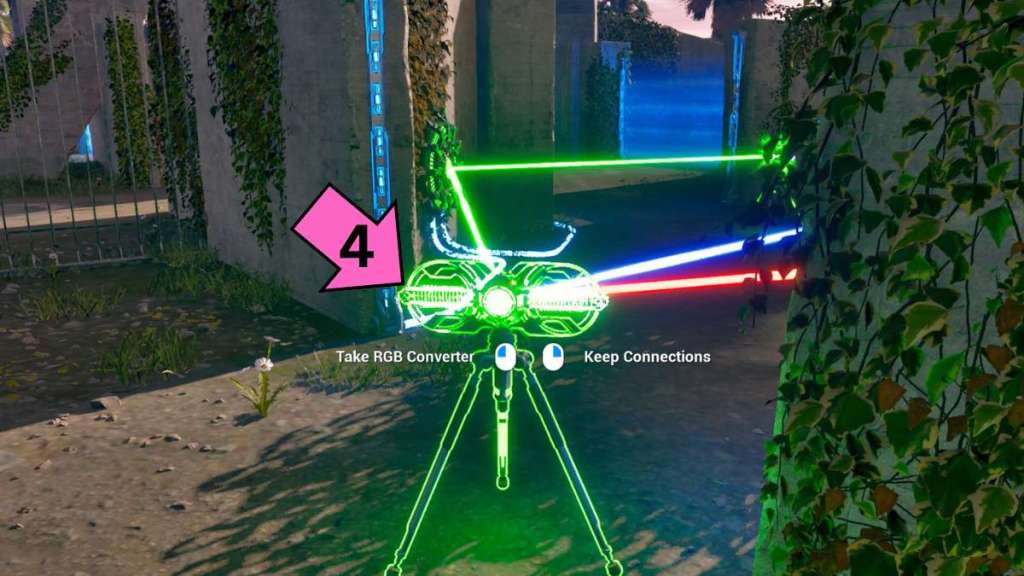 All laser connections in the Color Theory puzzle in the Talos Principle Road to Elysium DLC