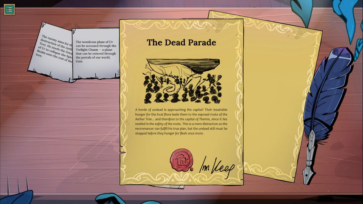 The dead parade quest in Tavern Talk.