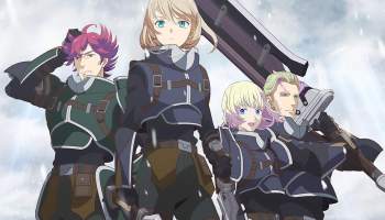 Four characters posing in Trails of cold Steel: NW