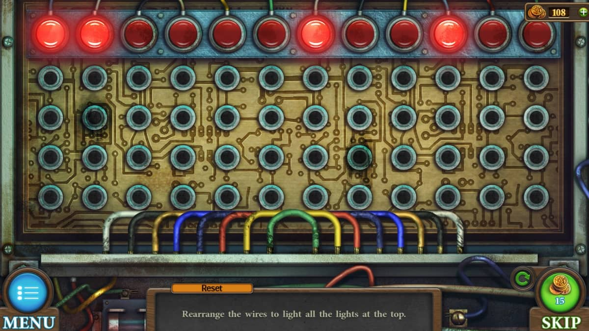 Fuse box puzzle in Tricky Doors sixteenth world, Aerodrome