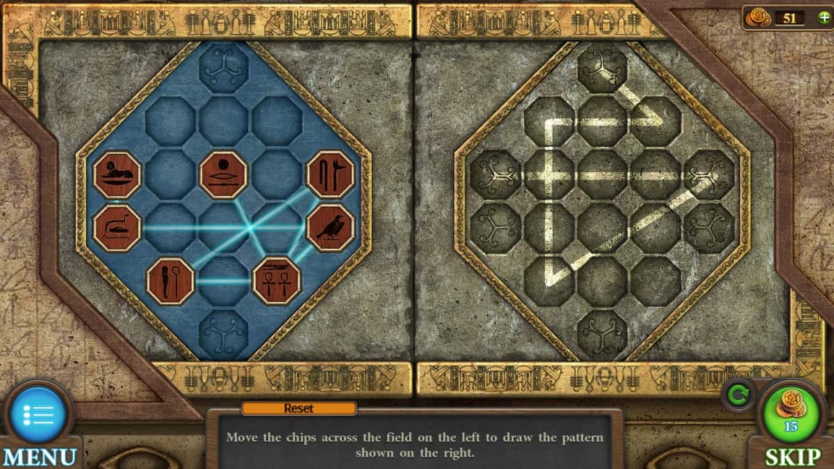 Crypt door puzzle in Tricky Doors eighteenth world, Egyptian Pyramids