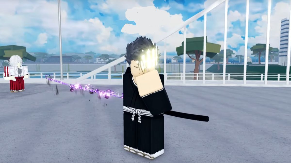 Type Soul player holding Abject sword Kido weapon