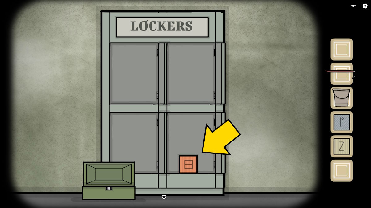 Opening the final locker in the afterward of Underground Blossom